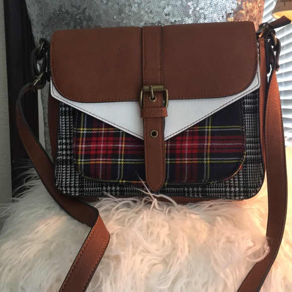 NWOT Plaid Crossbody - Picture 1 of 7